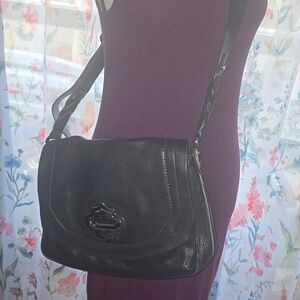 orYANY Leather Celeste Turnkey Shoulder Bag